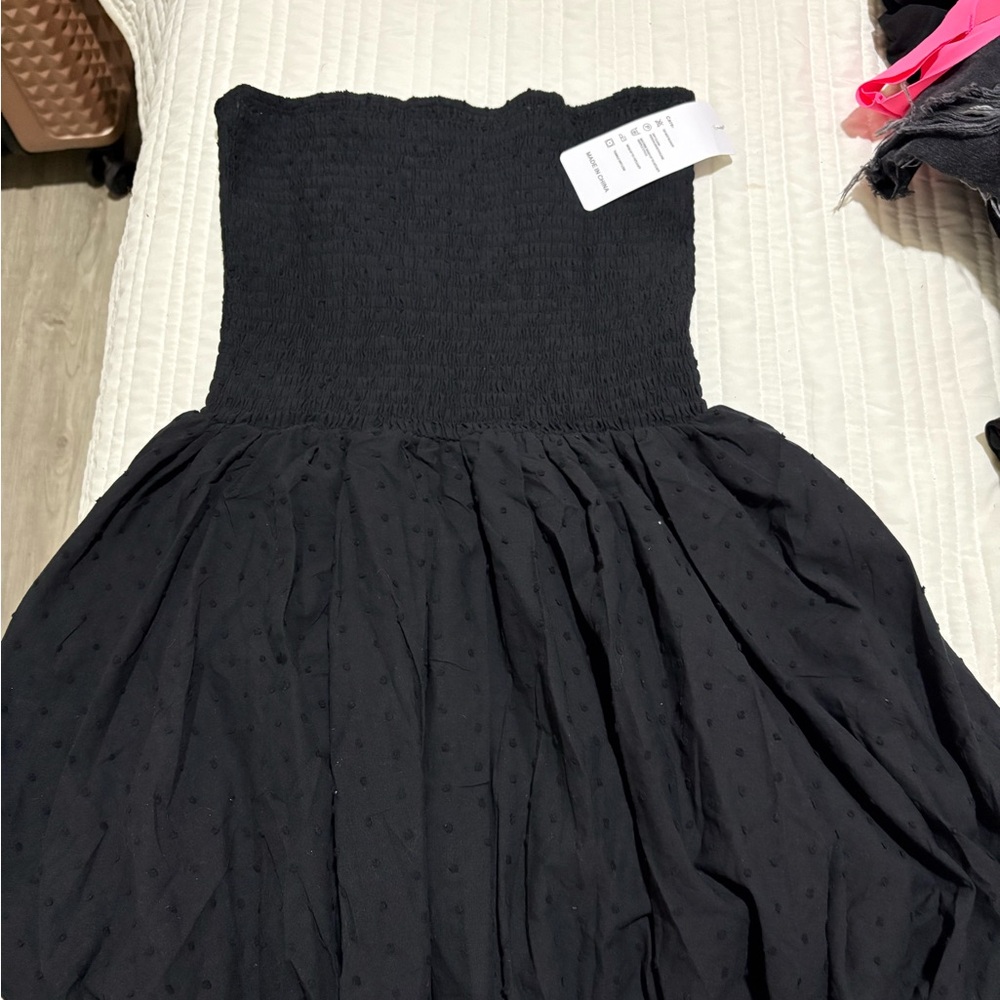 Black Strapless Dress
